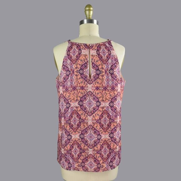 TABITHA WEBB MOROCCAN TILE PRINT SLEEVELESS TOP - Picture 4 of 7